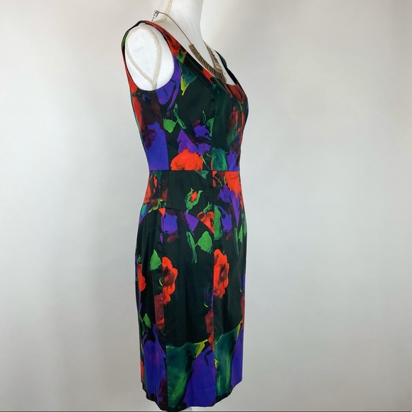 Milly Sophia Floral Print Stretch Cotton Dress, 6 - Picture 6 of 11